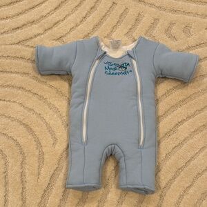 Baby Merlin's Magic Sleepsuit Blue Bodysuit